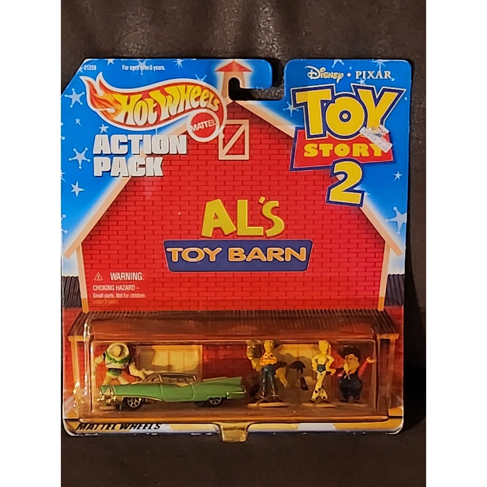 Vintage 1999 Hot Wheels Toy Story 2 Al's Toy Barn Action Pack Mattel 21259 NIP